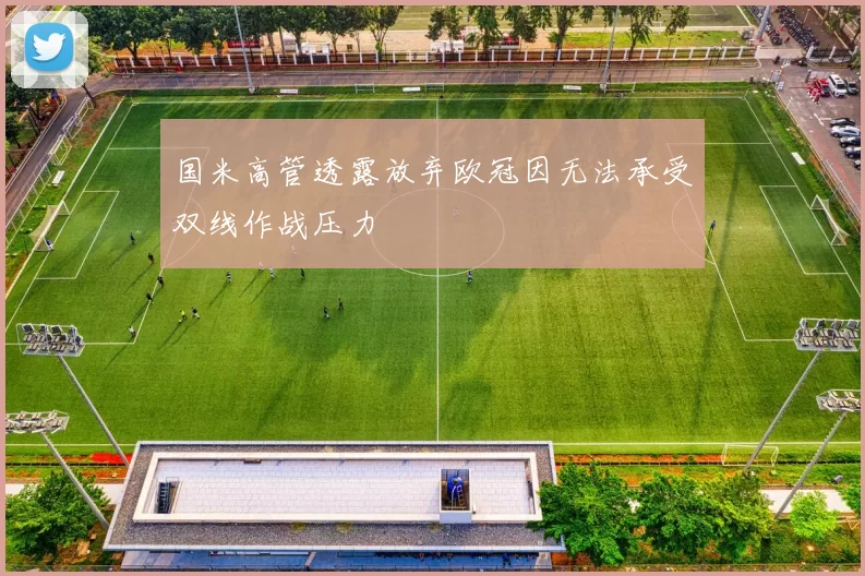 国米高管透露放弃欧冠因无法承受双线作战压力